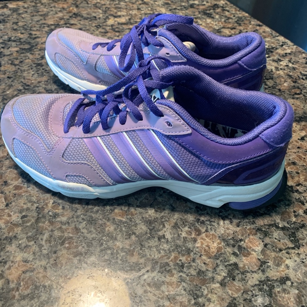 Adidas Marathon 10.5 adiPRENE+ Women's Ombre Purple Running Shoes - Size 8